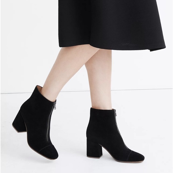 Madewell NIB Amalia Front Zip Leopard Calf Hair Boots size 10. - Picture 9 of 9